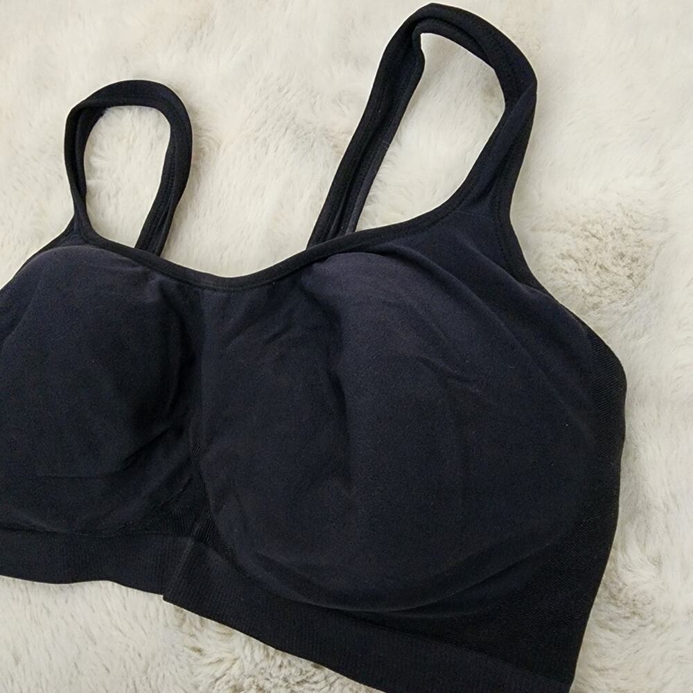 Truekind Daily Comfort Wireless Shaper Bra - Black Seamless Plus Size 2X - NEW - Picture 7 of 13